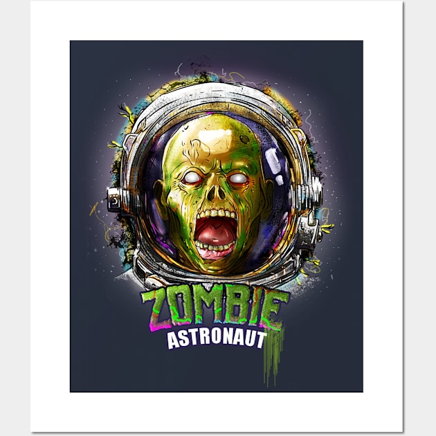 Zombie Astronaut Wall Art by FerMinem